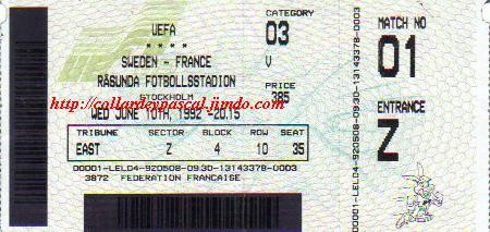 Euro 1992 : France - Suède