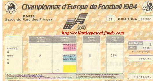 Euro Euro 1984 : Finale France - Espagne la France Championne d'Europe