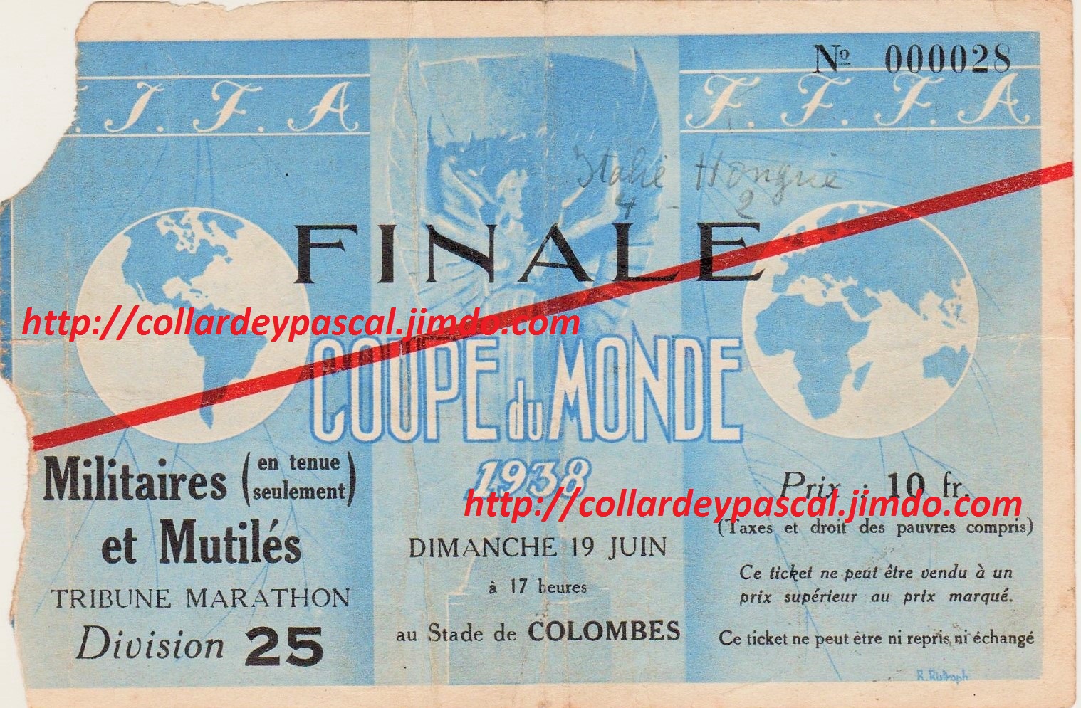 Italie - Hongrie Finale (France 1938)