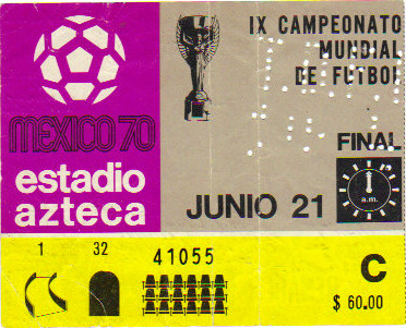 Finale Coupe du Monde 1970 : Brésil - Italie (Mexique)