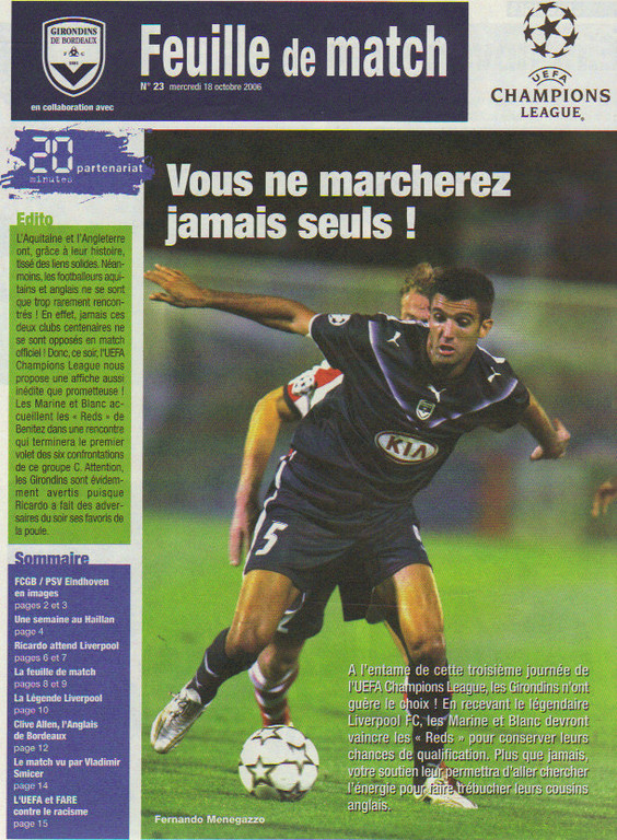Girondins - Liverpool FC