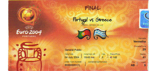 Finale Grèce - Portugal Euro 2004