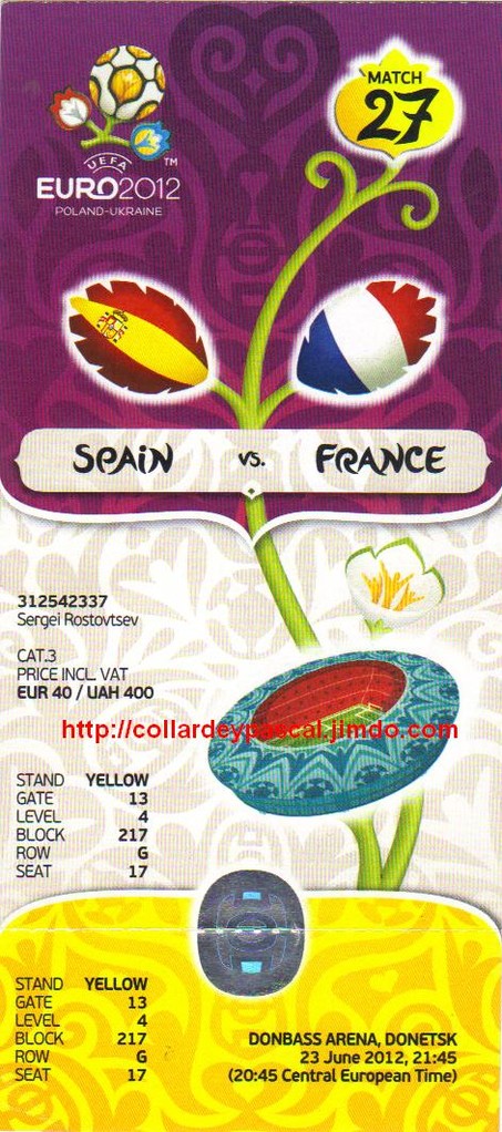 Euro 2012 : France - Espagne 1/4 Finale