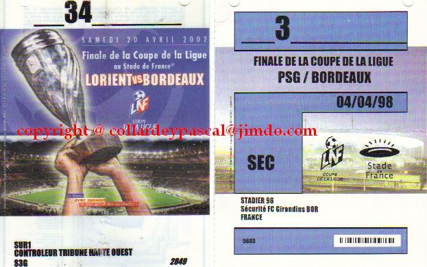 badges accés Finales des Coupes de Ligue