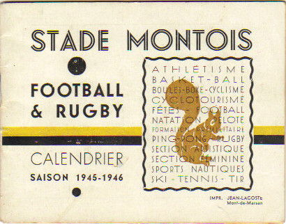 Calendrier Football Stade Montois 45/6