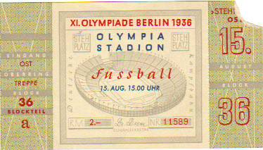 1936 Berlin : FINALE Italie - Autriche