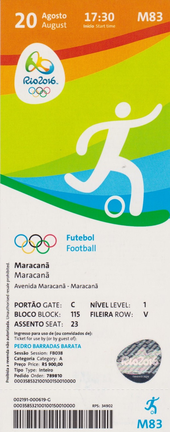 2016 Rio :  FINALE Brésil - Allemagne