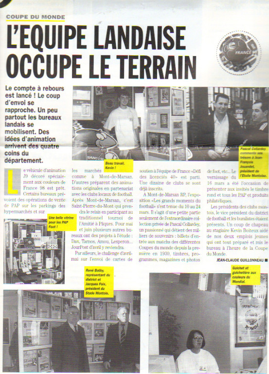 Pascal Collardey 1998 Jourpost