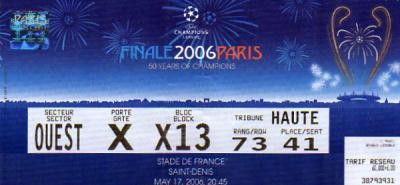 2006 à Paris :  FC Barcelone - Arsenal FC  2 - 1