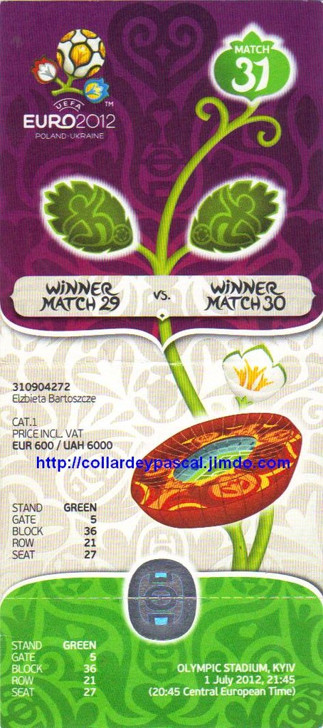 Finale Espagne - Italie Euro 2012