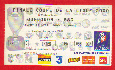 Finale 2000 FC Gueugnon 2 - 0 Paris SG