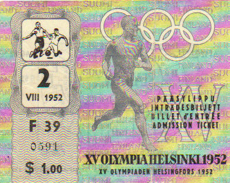 1952 Helsinski : FINALE Hongrie - Yougoslavie