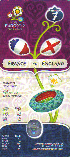 Euro 2012 : France - Angleterre