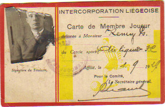 Licence Standard Liége années 1920