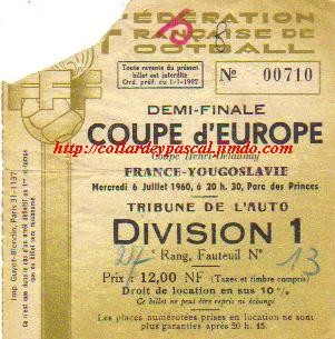 Euro 1960 : France - Yougoslavie