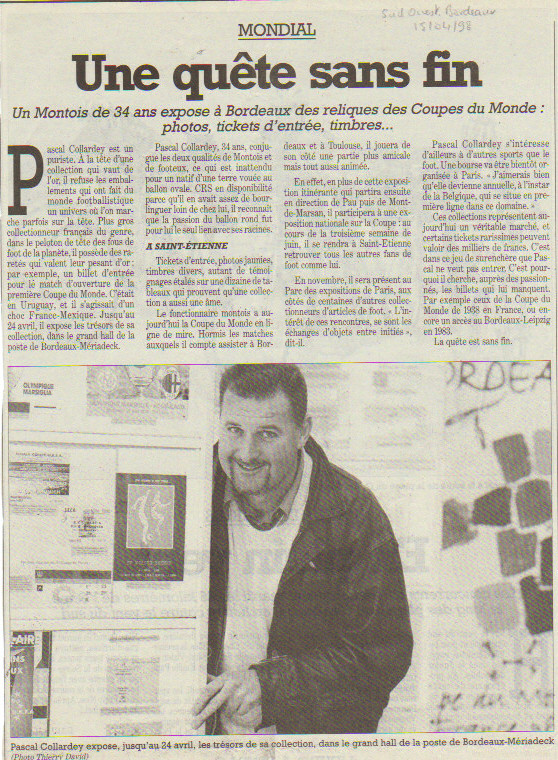 Pascal Collardey 1998 Sud Ouest