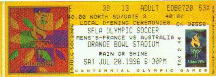 1996 Atlanta: France - Australie