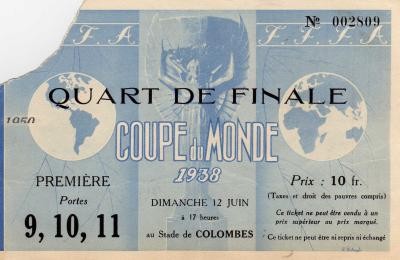 1/4 de Finale France - Italie (France 1938)