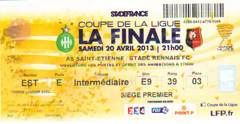 Finale 2013 AS St Etienne 1 - 0 Stade Rennais