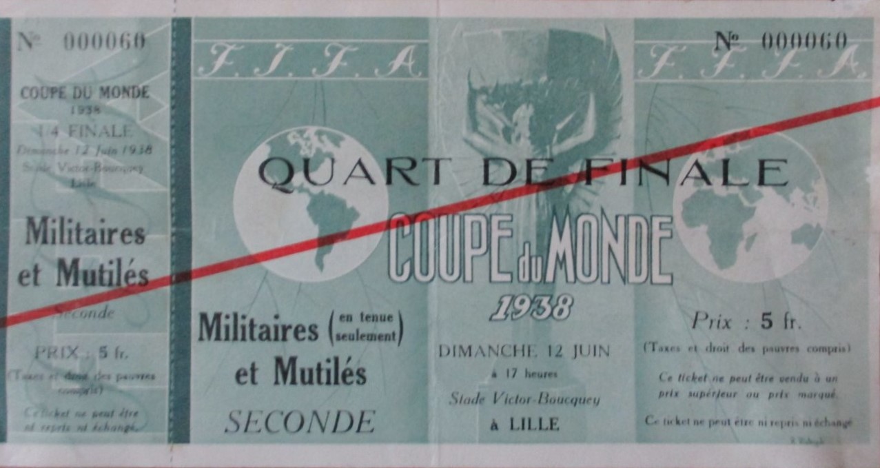 1/4 de Finale Hongrie - Suisse (France 1938) Pas en ma collection