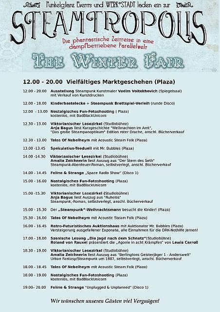 Steamtropolis Programm Werk Stadt Witten 11. 12. 2016