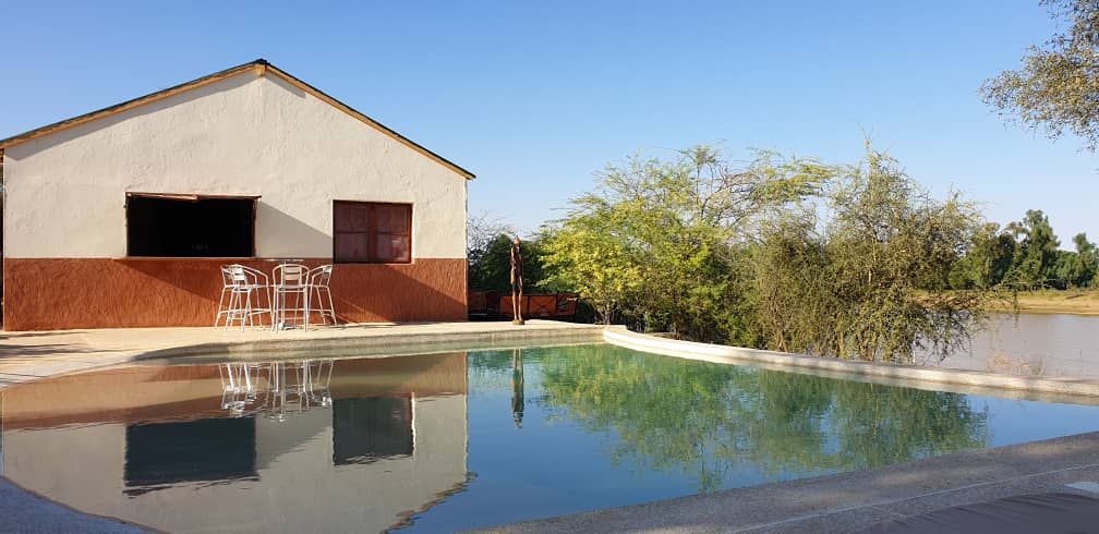 La piscine du campement de la bécassine