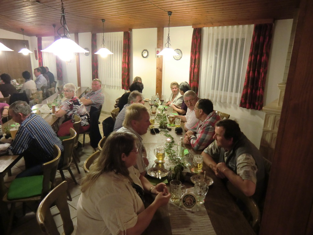 .. und abends beim Snacken ein gemütliches Gläschen