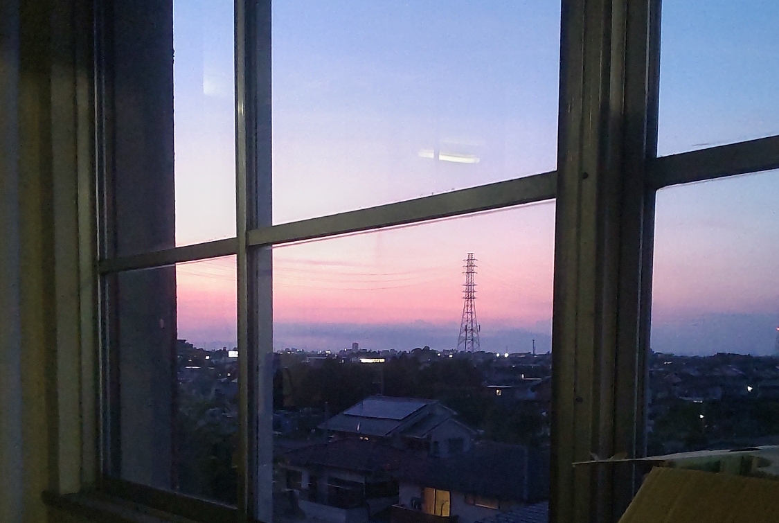 間に合わなかった夕日