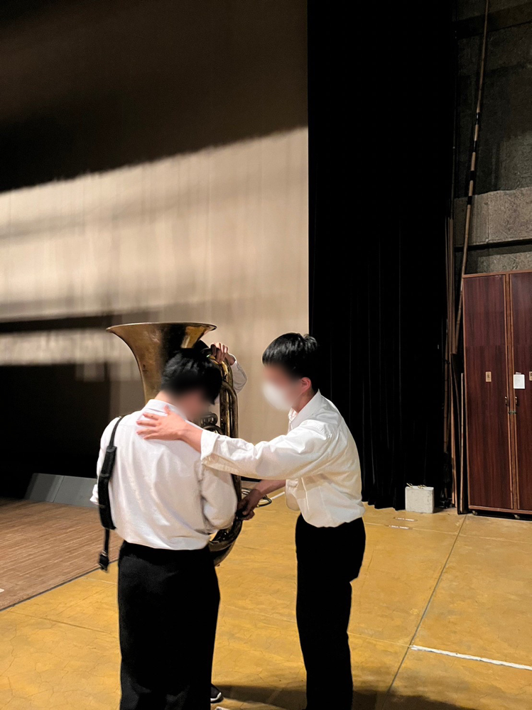 今日もチューバ男子頑張ってました💁🏻♀️💁🏻♀️