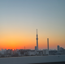 夕日🌇×東京スカイツリー×富士山🗻