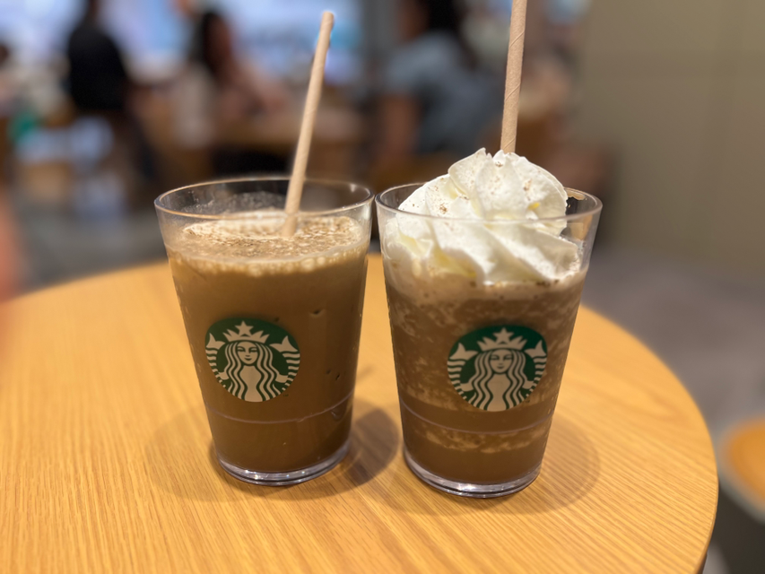 母とスタバを飲みに行きました🧋私が今まで飲んできた中で1番美味しかったです😋