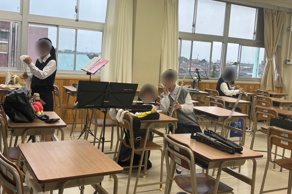 1人で練習するのが寂しかったのでフルートの練習場所にお邪魔しました