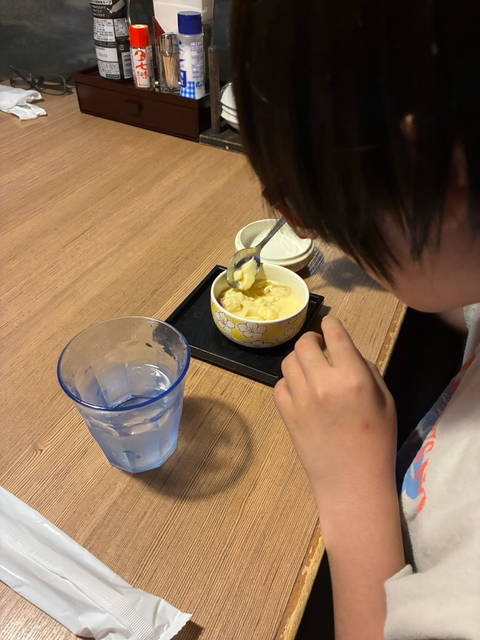 弟は茶碗蒸しが大好きです🥰