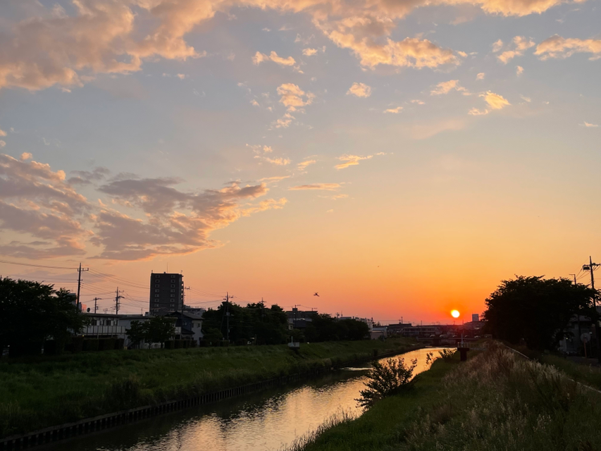 帰り道に撮った空の写真です!