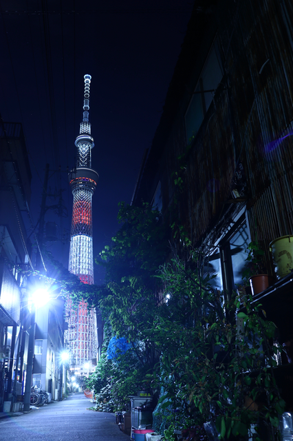 浅草 十間橋通り付近から