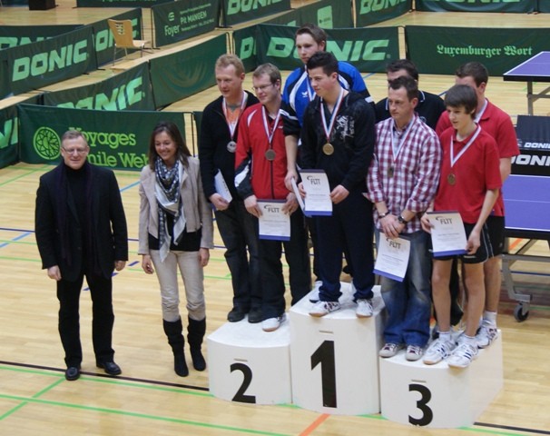 Sam Hopp an Ben Flammang - Landesmeeschter Härren B Dubbel