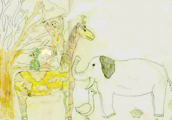 Familie als Tiere 