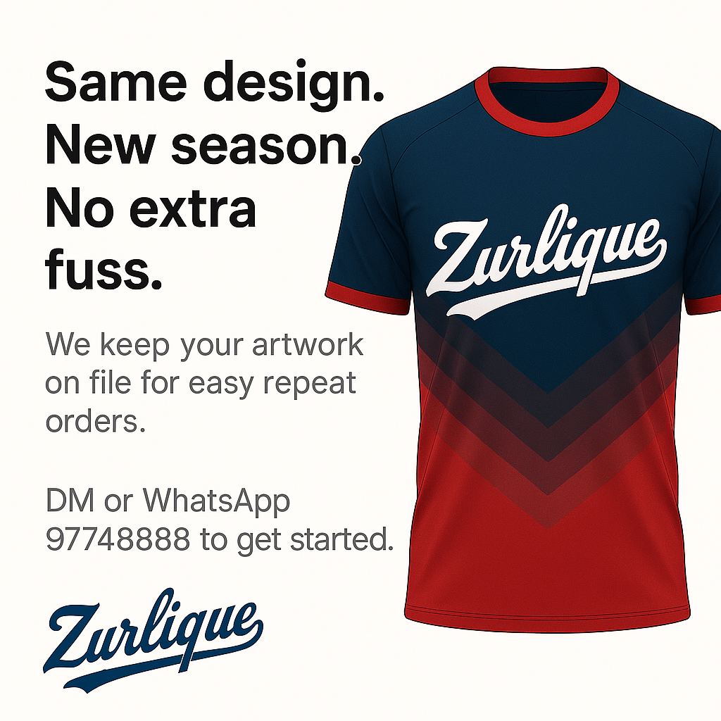 Print It Once, Reorder Forever — No Stock Limits with Sublimation.