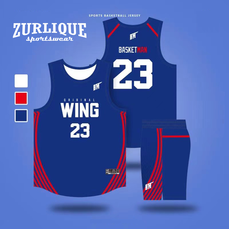 Basketball jersey and shorts set with the number 23 on the front. The jersey features text above the number and a matching color scheme with accents. The shorts have a stripe design on the sides.