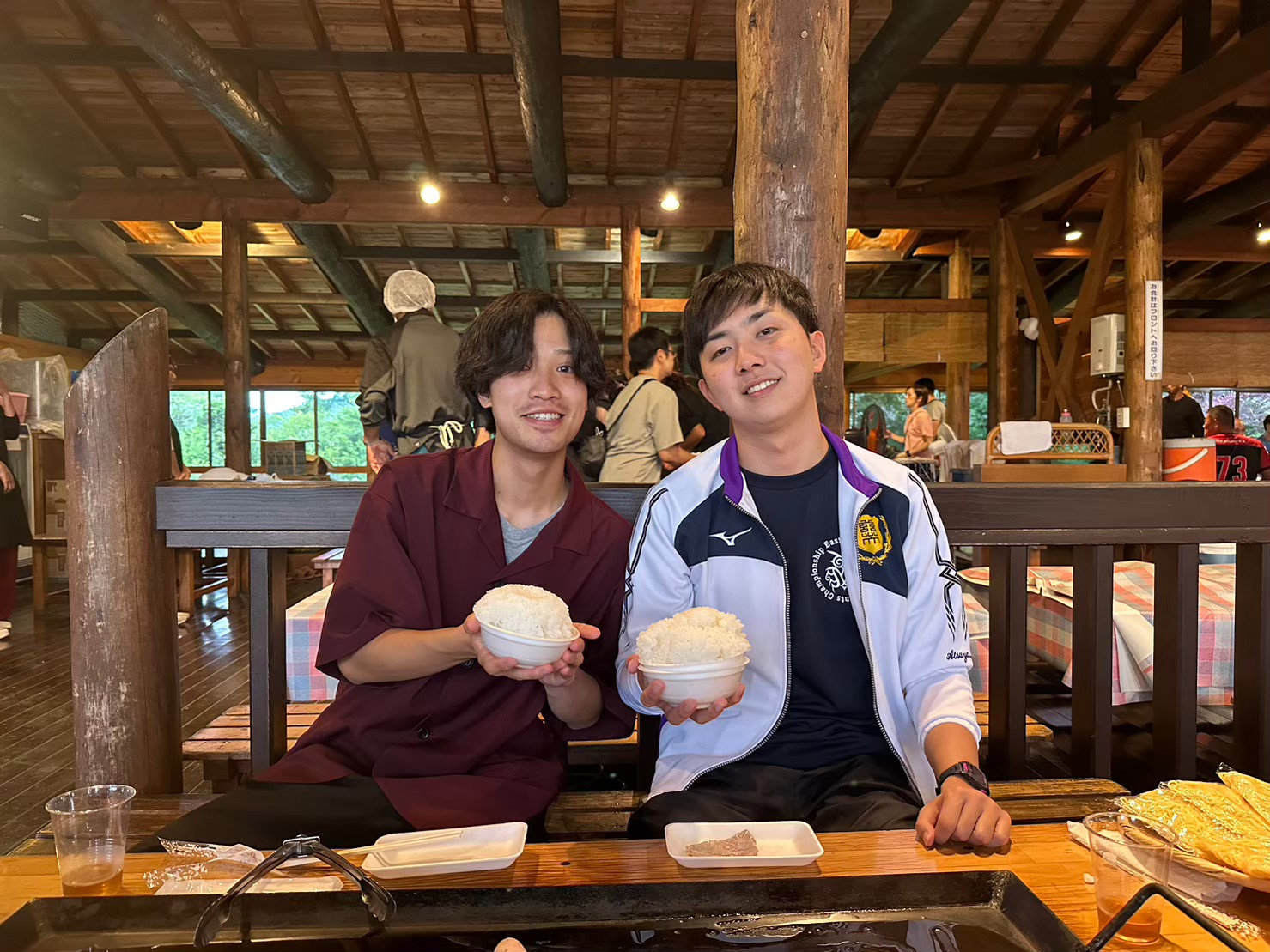 夏合宿で白米ハラスメント(?)