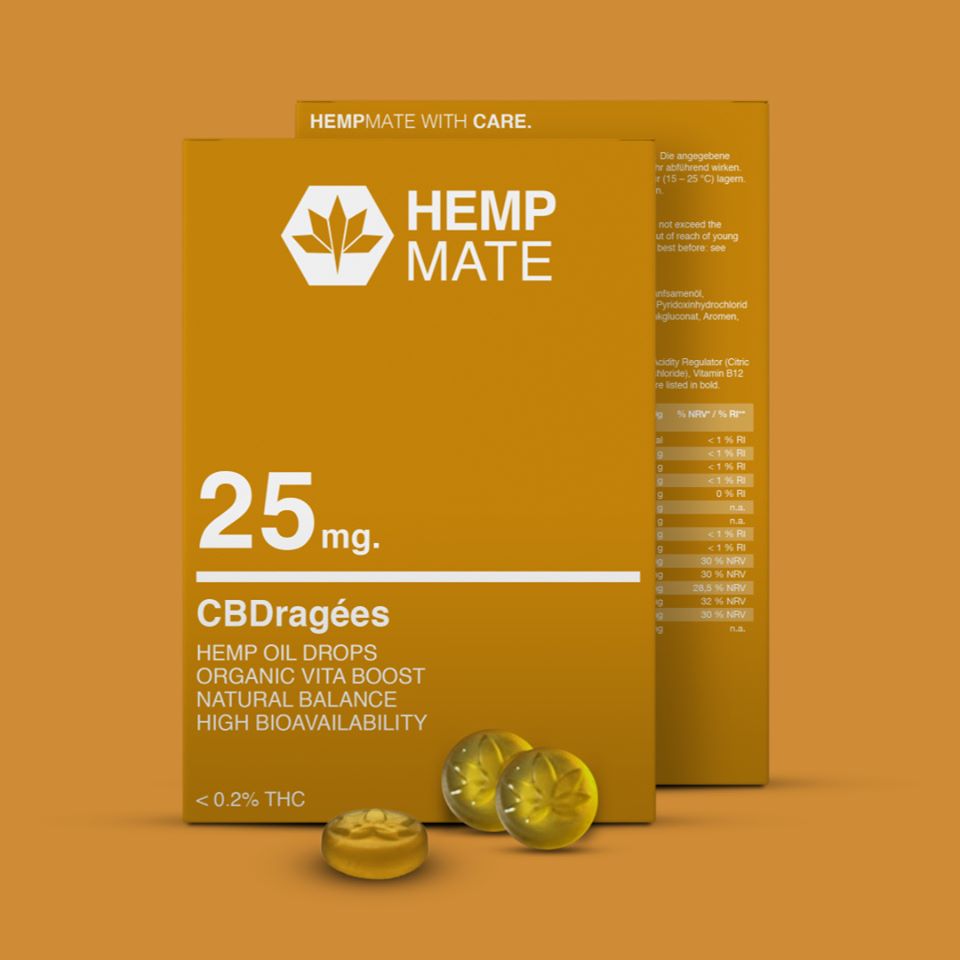 CBD Dragees 25 von HempMate - VitalTeam für Menschen - Die HempMate AG ist in der Schweiz angesiedelt, die auch meine Werte bestens widerspiegelt.