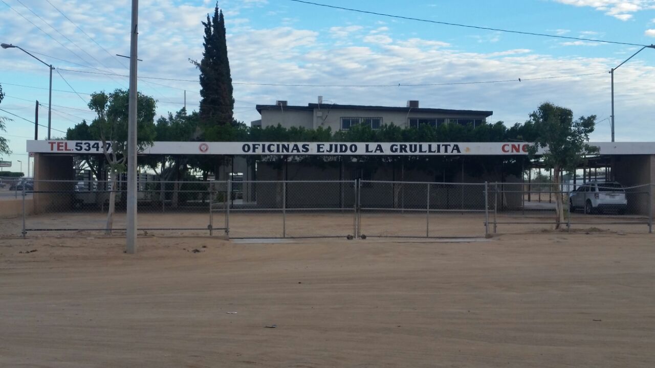 OFICINAS DEL EJIDO LA GRULLITA, SAN LUIS RÍO COLORADO, SONORA, MÉXICO.