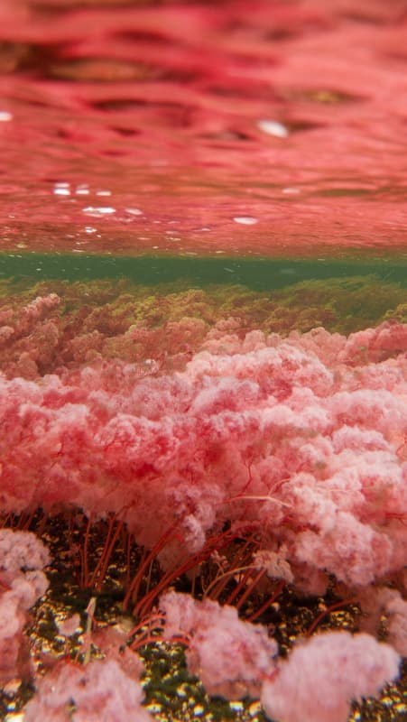 La Macarenia clavigera - diese einzigartige Wasserpflanze ist für diese Farbexplosion verantwortlich 