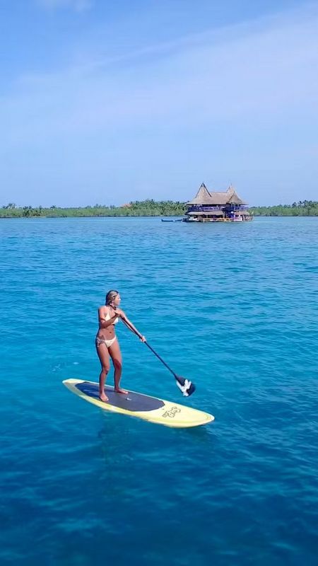 Unterwegs mit dem Paddleboard