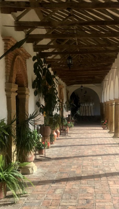 Säulengang im Kloster Ecce Homo Villa de Leyva