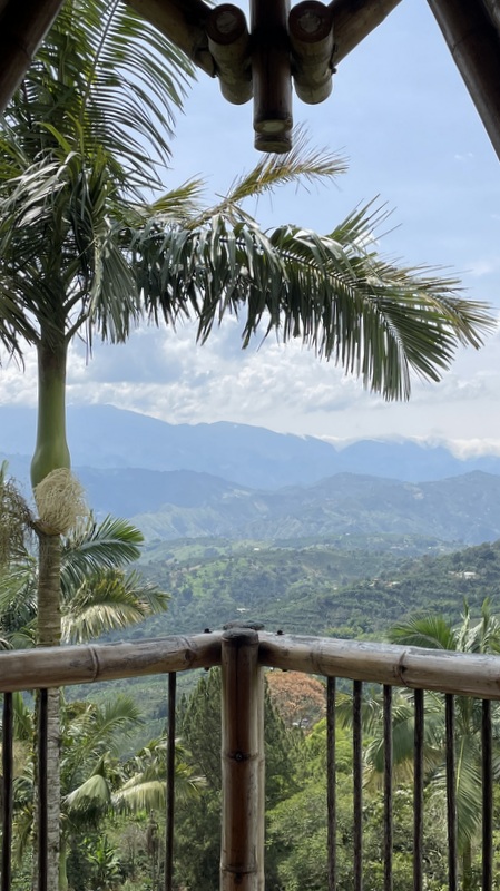 Panoramablick aus der Casa de Cultura auf die westliche Kordilleren