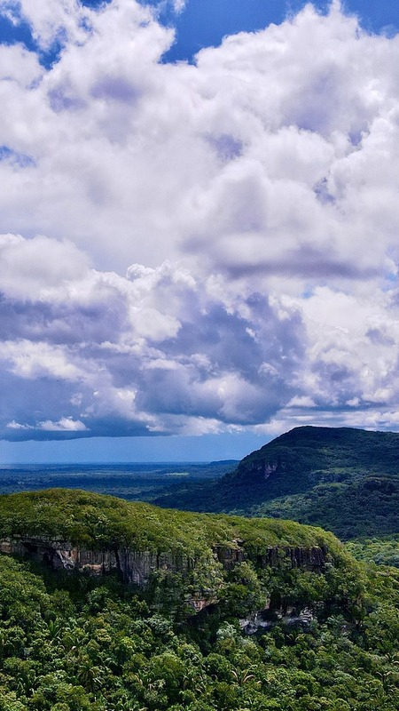 Blick auf den Cerro Azul in der Serrania de Lindosa