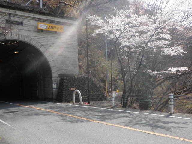 トンネルの右側から倉戸山へ