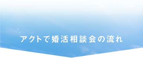 アクトで婚活相談会の流れ