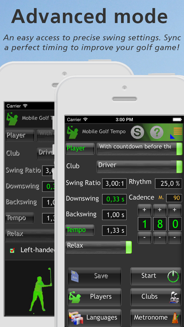 Mobile Golf Tempo version 1.5 Mobile Golf Tempo Training App